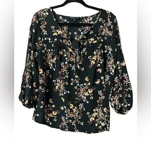 Adrienne Vitadini floral print top NWOT